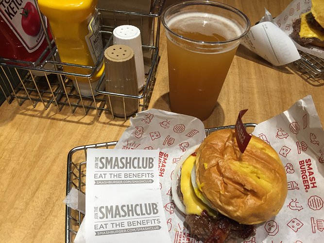 The local branch of Smashburger provided dinner