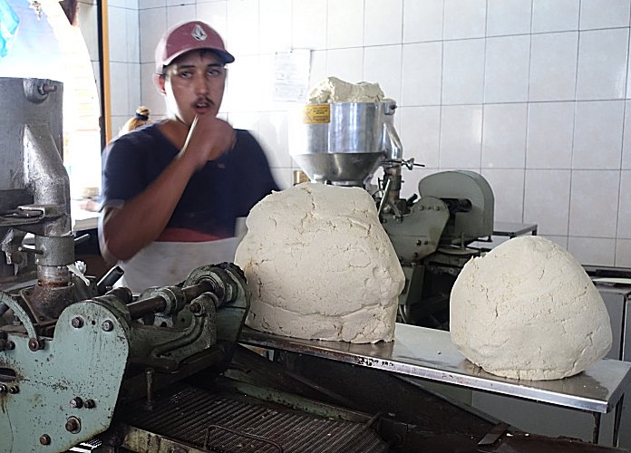 This small tortilleria churned out fresh tortillas 'off the press' ...