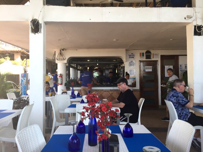 The venue also operated a decent-looking beach restaurant ...