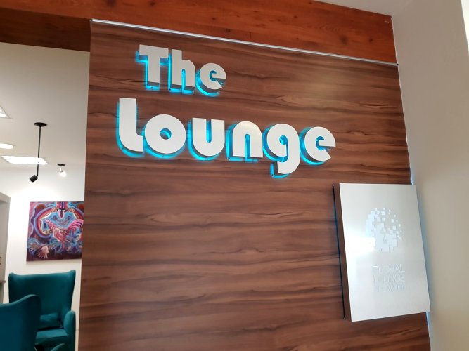 Somewhat prosaically named lounge at OAX