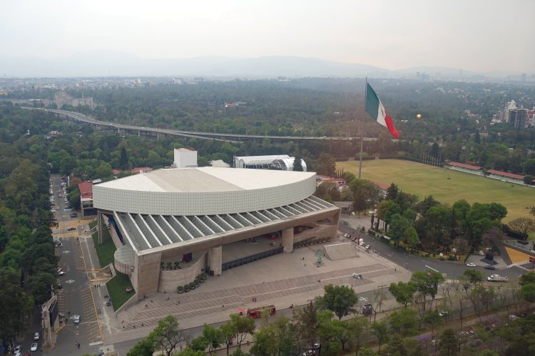 The National Auditorium, as seen from our room at the InterContinental Presidente