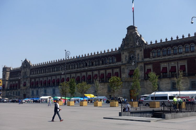On the east side of the Zócalo is the Palacio Nacional, seat of the federal executive and favoured backdrop for every high-profile demonstration