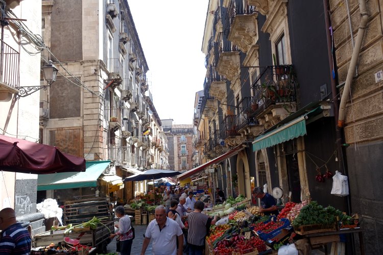 (A) CATANIA: Despite the name 'Fishmarket', a wide range of fresh produce was on offer.
