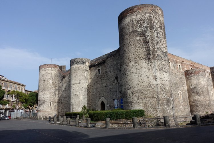 (A) CATANIA: Castello Ursino - literally 'Bear Castle' - dates from the 13th century.