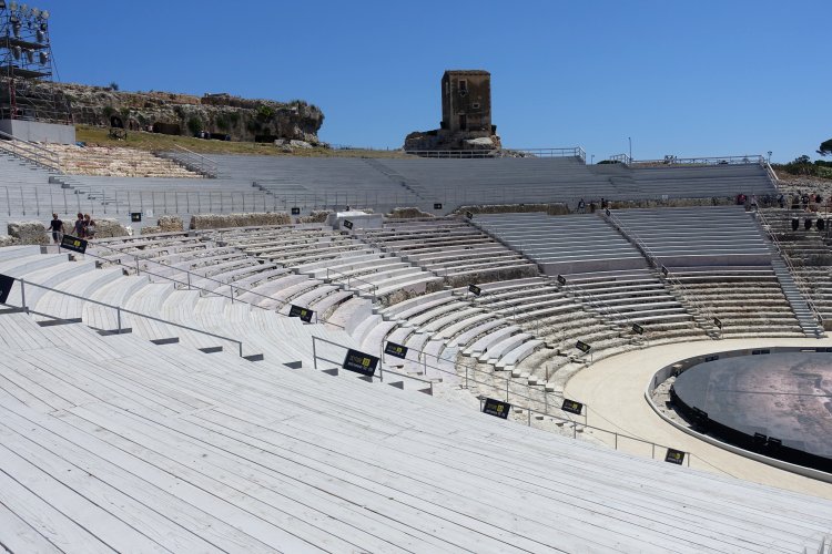 (D) SYRACUSE: The Greek Theatre is the main attraction in the Park of Archaeology.