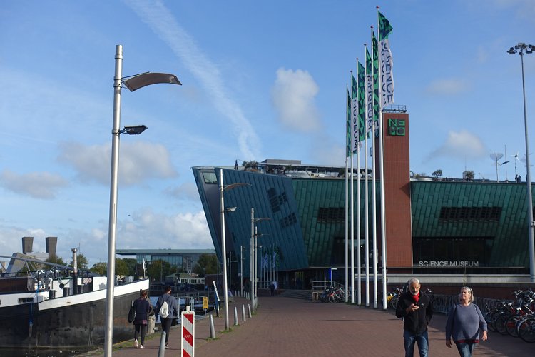 The 'NEMO' Science Museum is located on Oosterdokseiland ('Eastern Dock Island')