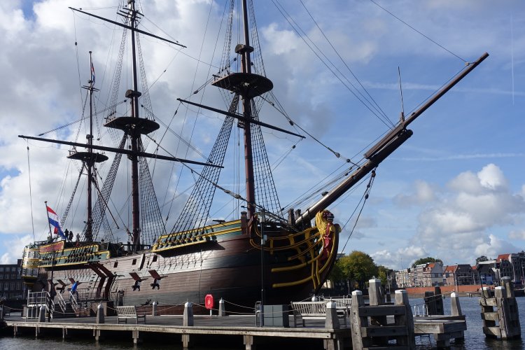 ... as is this 1990 replica of Dutch East India Company vessel 'Amsterdam'