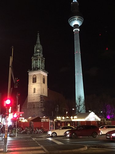 CHRISTMAS MARKETS: This market is at Alexanderplatz, focal point of the old East Berlin