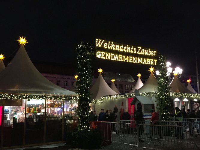 CHRISTMAS MARKETS: A short distance away, but on the following evening, this is Gendarmenmarkt
