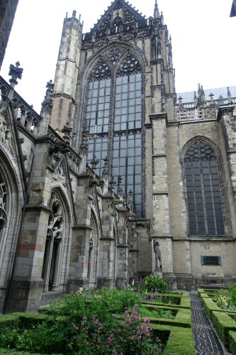 The Pandhof Domkerk is an attractive cloister garden to the south of this historic church