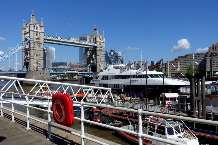 Tower Bridge and miscellaneous river traffic