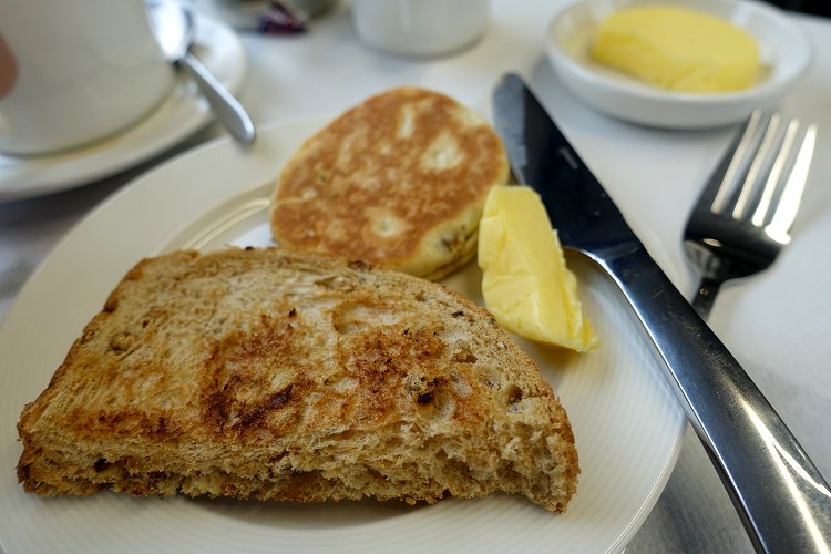 THE BREAKFAST TRAIN: Toast with a Welsh cake