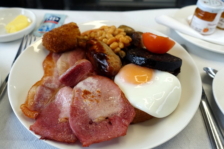 THE BREAKFAST TRAIN: Erm, that's quite a plateful!