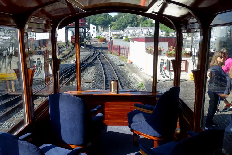 FFESTINIOG RAILWAY: And once again, thanks to an early booking, we have the prime spot!