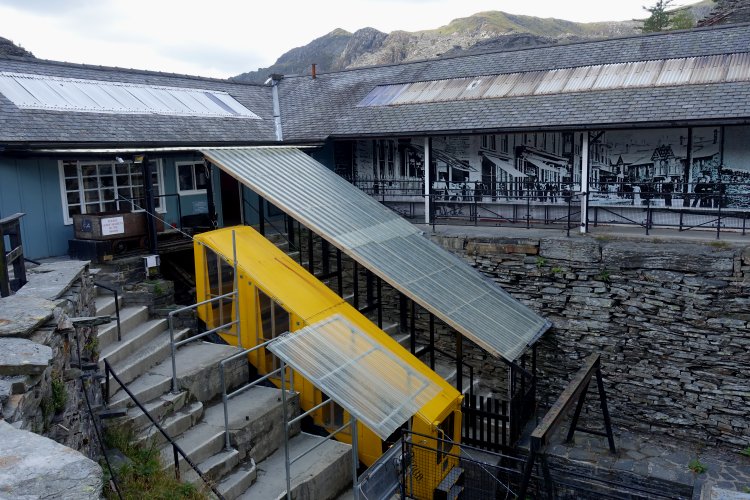 FFESTINIOG RAILWAY: The Deep Mine Tour is accessed via the UK's steepest funicular