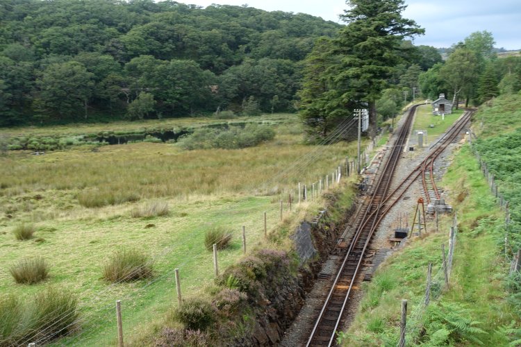 FFESTINIOG RAILWAY: The route includes 'The Great Deviation', the UK's only railway spiral. I would soon be passing under my current location.