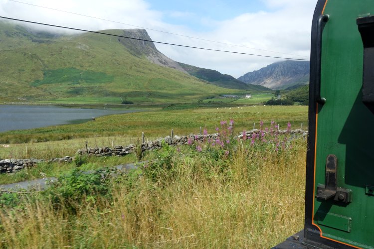 WELSH HIGHLAND RAILWAY: ... and into more open country