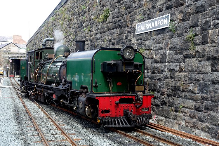 WELSH HIGHLAND RAILWAY: And already they're forming the train for the return