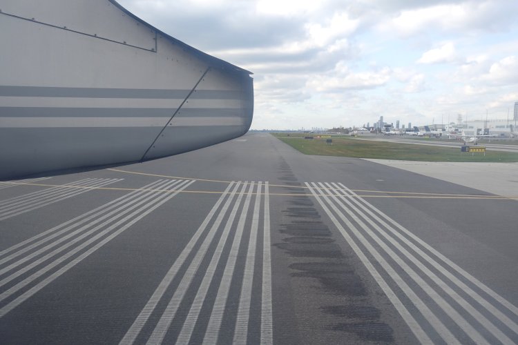 Entering the take-off runway