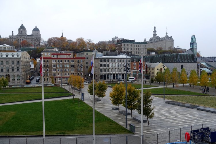 Quebec City is a fine place, but it's not looking its best in the rain