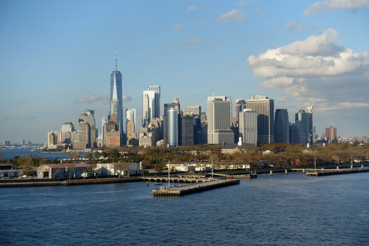 Governors Island and lower Manhattan