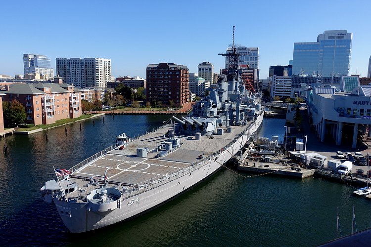 USS Wisconsin, now a museum ship