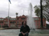 Bruce taking a breather in the Plaza de Mayo